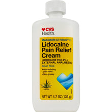 이미지를 갤러리 뷰어에 로드 , 리도카인 4% 133g Lidocaine 마취크림 문신크림 사정지연 CVS 미국 직배송