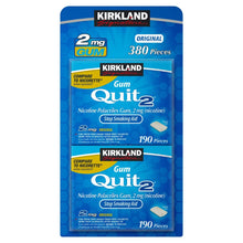 이미지를 갤러리 뷰어에 로드 , 커클랜드 시그니처 Quit 2mg or 4mg 금연껌 380정  Original [미국 Costco  구매대행 직배송]
